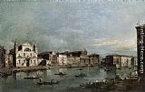 The Grand Canal with Santa Lucia and the Scalzi by Francesco Guardi